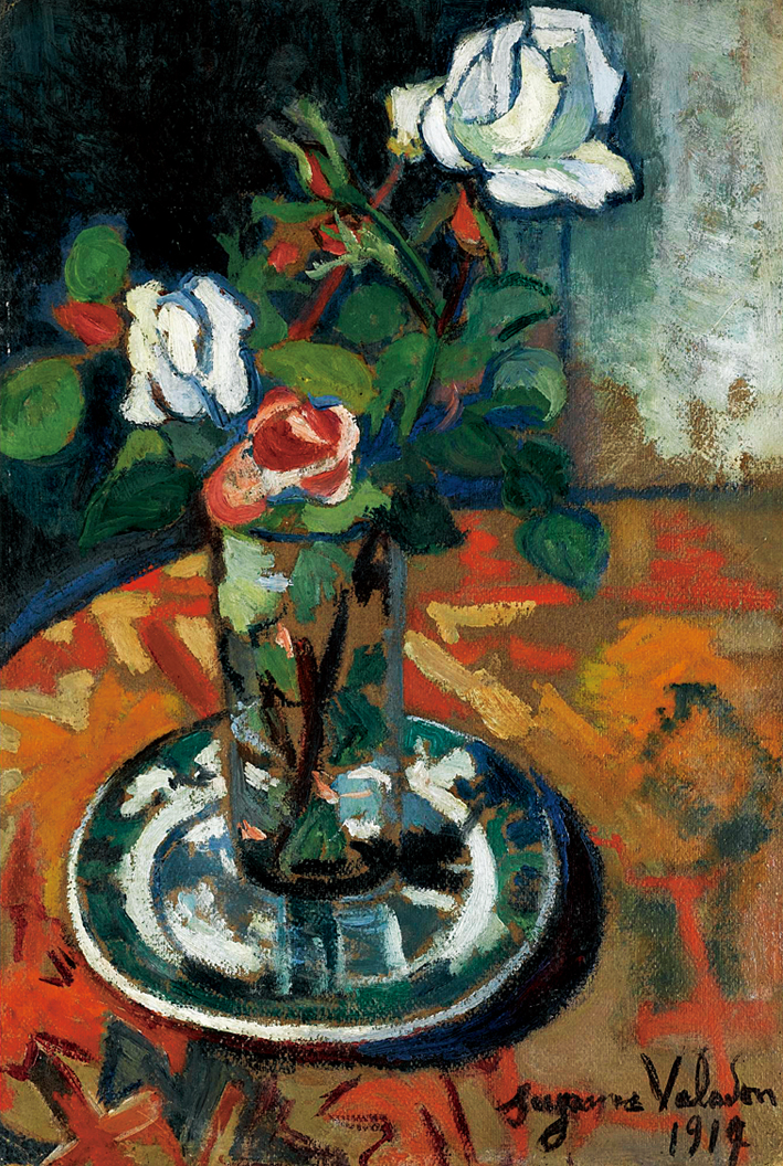  Suzanne Valadon —— ROSES DANS UN VASE